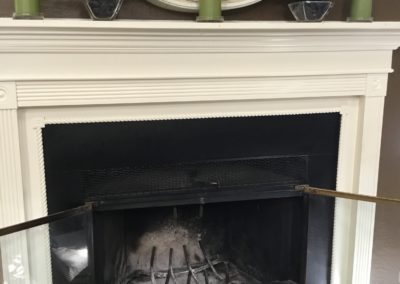 Fireplace During Sweeping