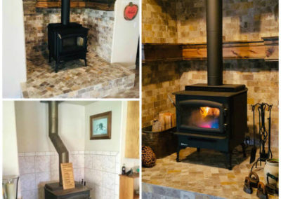 Before And After Of Alcove And Stove Refurbish
